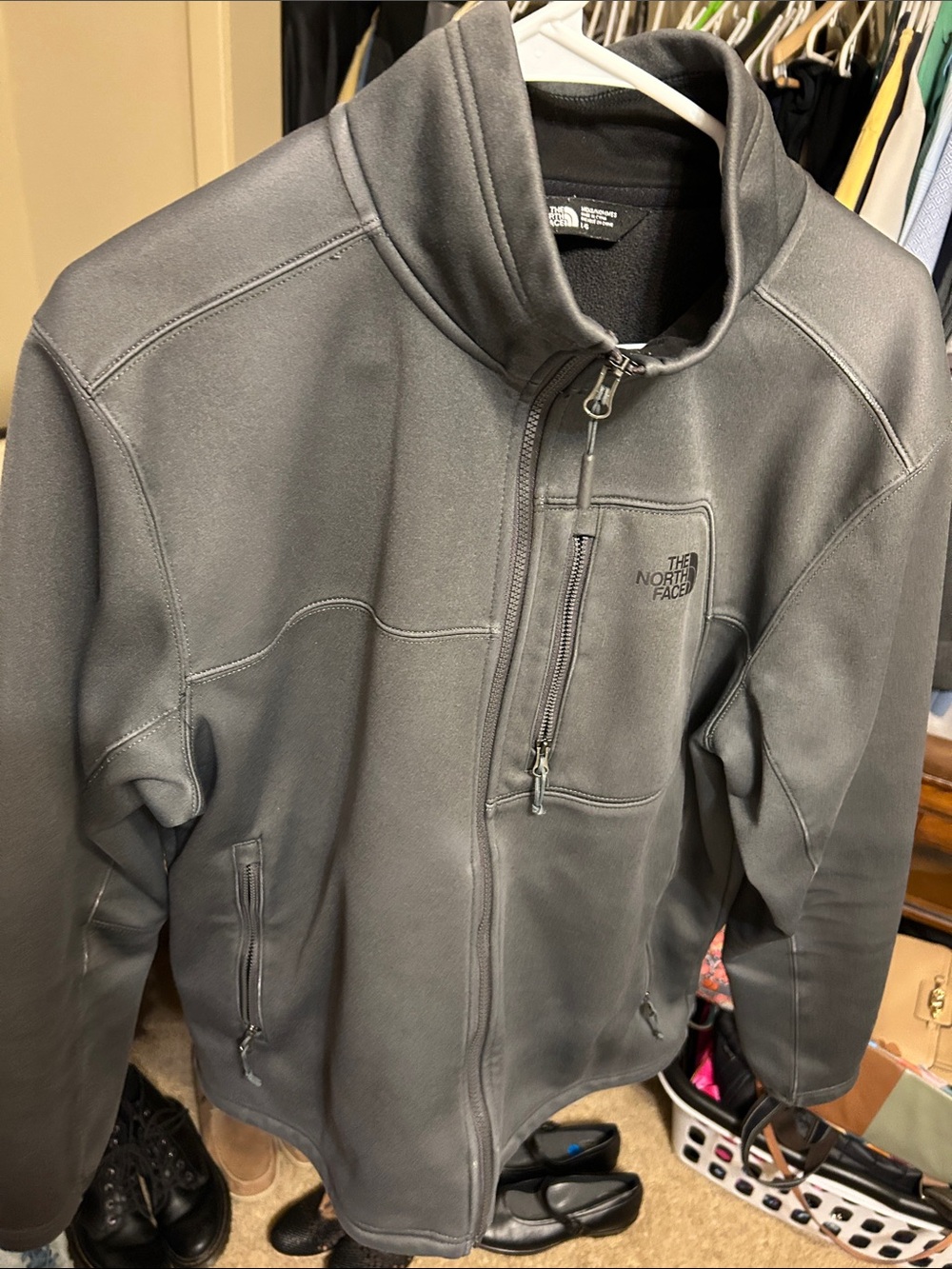 The North Face Men's Charcoal Gray Softshell Jacket